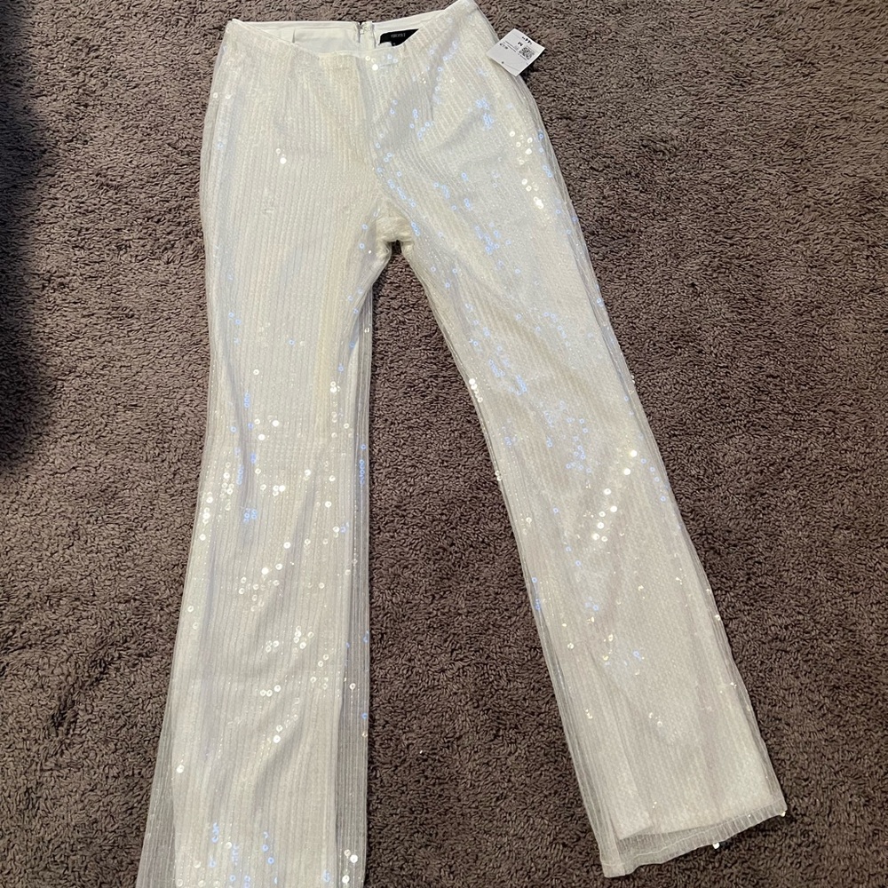 White Sequins pants forever 21